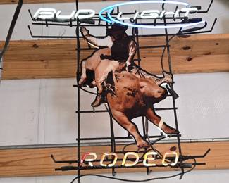 Bud Light Rodeo Neon Sign