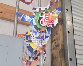 Deer made of Beer Boxes
