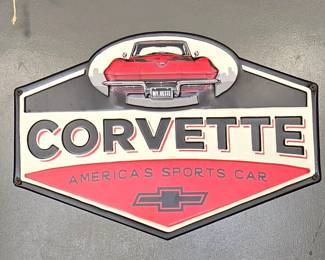 Corvette Metal Sign