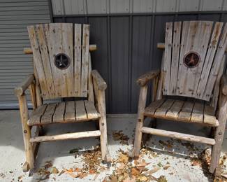 Rustic Porch Rocking Chairs