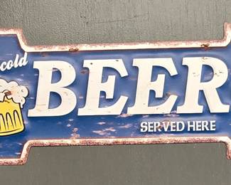 Beer Metal Sign