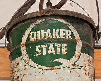 Quaker State Oil Can