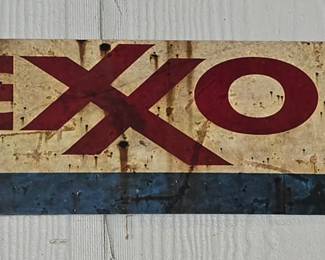 Exxon Metal Sign