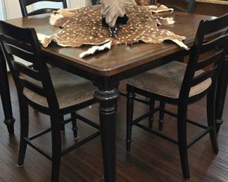 Bar High Kitchen Table with 5 Chairs