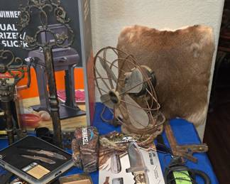More Knives - Deer Pillow - Antique Fan