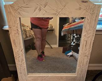 White Washed Mirror