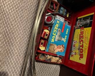 Vintage erector set in box