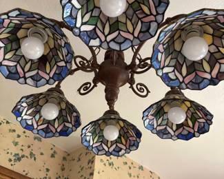 Stained glass light fixtures