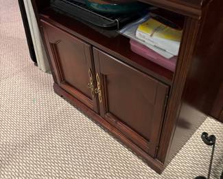 Mahogany media stand