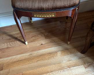 Antique inlaid bench