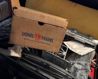 Vintage Lionel trains in box and tracks