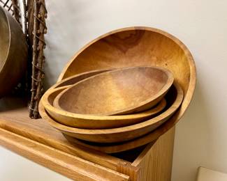 Vtg. wooden bowls