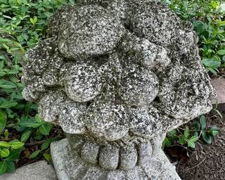 1 of 2 Cement garden fruit statues