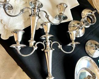 Sterling candle sticks