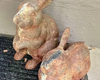 Cast iron Rabbits