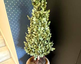 Potted faux tree