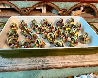 24 Vtg Fruit Basket Place card holders