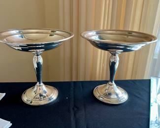 Sterling candy dishes
