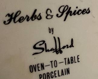 Herbs & Spices by Shafford porcelain dish