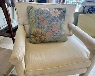 Matching Mid Century Milo Baughman Parson's chairs