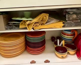 Fiestaware dishes Check back to see what we uncover in the kitchen