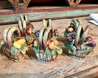 24 Vtg Fruit Basket Place card holders