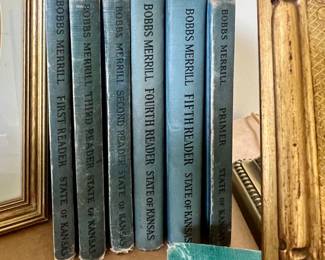 set of 6 - Bobbs Merrill - State of Kansas - Primer through 5th Reader