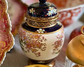 Sm. Japanese covered ginger jar