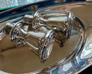 Sterling candle stick toppers