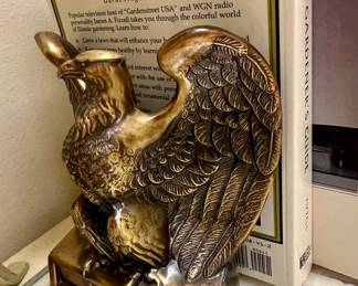 Pair of Brass Eagle bookends