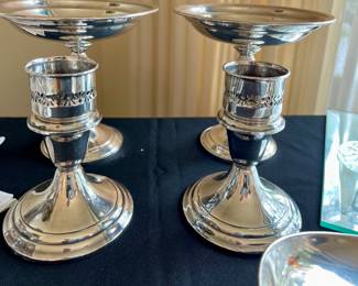 Sterling candle sticks