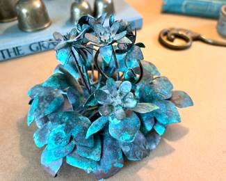 Mid Century Enamel flower