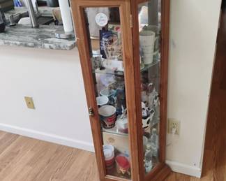 small curio cabinet