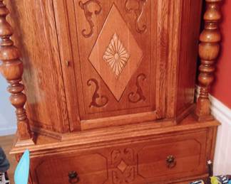antique cabinet very ornate