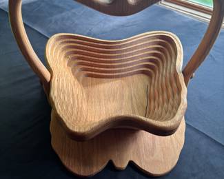 Collapsible Wooden Basket