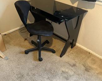 Desk and chair