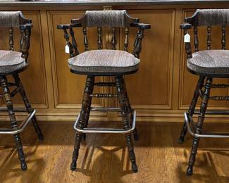 Very nice upholstered bar stools.