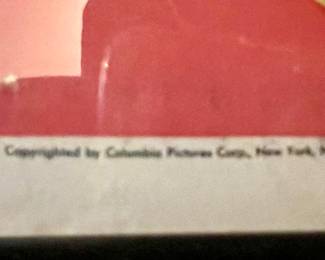 Copyrighted by Columbia Pictures Corp. Morgan Litho Comp. (sorry for the blurry picture)