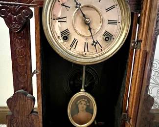 Antique Gilbert Oak clock