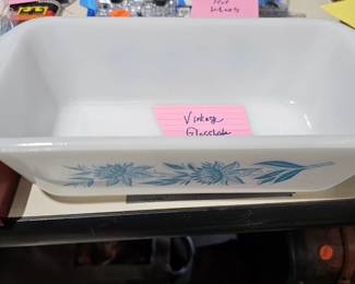 VINTAGE GLASBAKE DISH