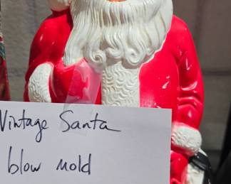 VINTAGE SMALL SANTA BLOW MOLD