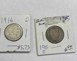 BARBER QUARTER DOLLARS