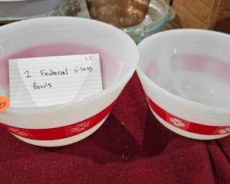 FEDERAL GLASS BOWLS