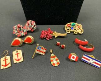 CT539Red Costume Jewelry