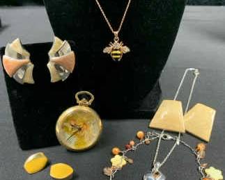 CT540Yellow Costume Jewelry
