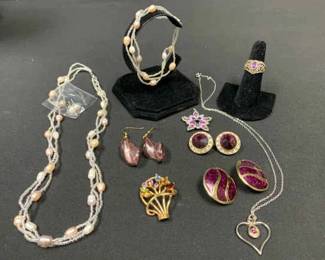 CT522Purple Costume Jewelry