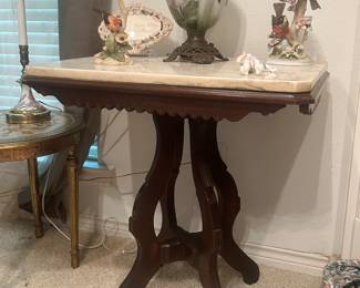 Antique marble top table
