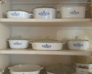 Large selection of corning ware