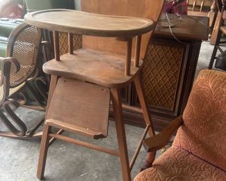 Antique high chair