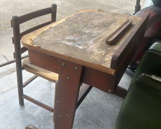 Vintage child’s school desk